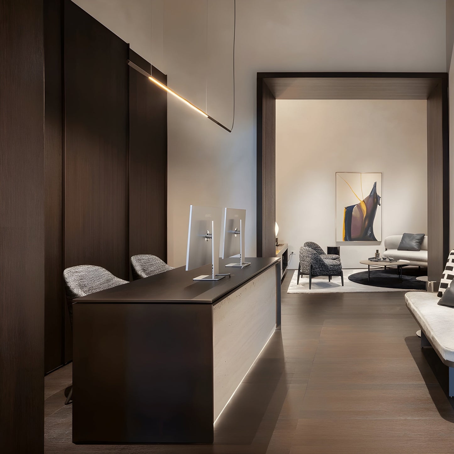 Oluce Ilo Horizontal Pendant - OL-ILO-487-BR