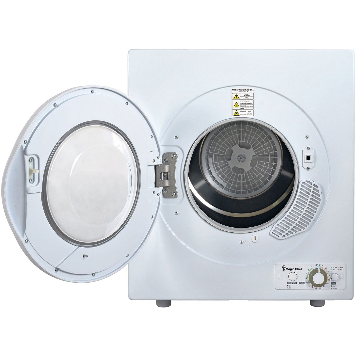 Magic Chef - 2.6 Cu Ft Compact Dryer- MCSDRY1S