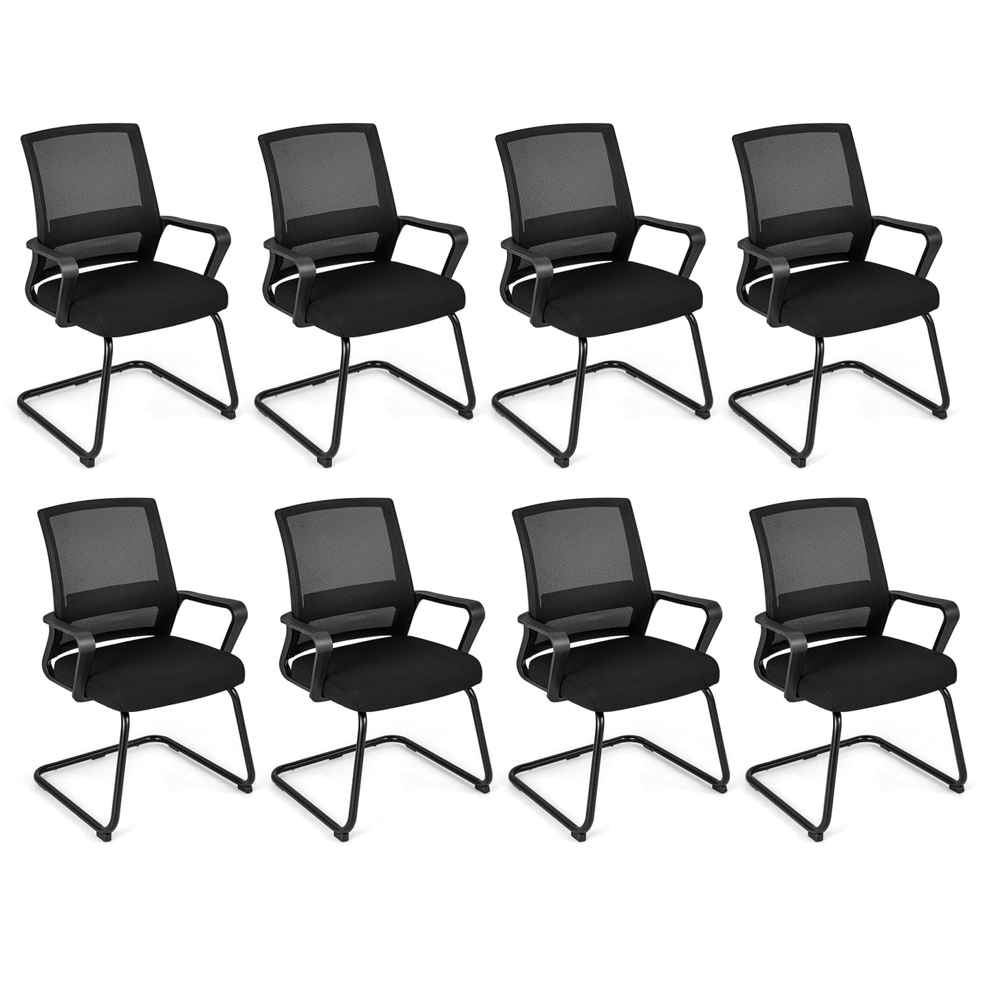 Tangkula Office Guest Chair with Lumbar Support