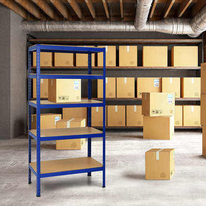 Tangkula 72" Storage Shelves, Heavy Duty Steel Frame 5-Tier Garage Shelf - TL35258SL