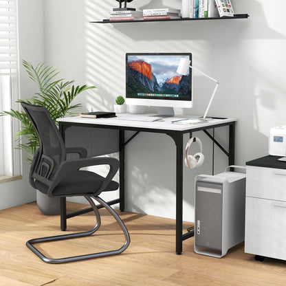 Tangkula Conference Table Set of 1/2/4/6, Modern Boardroom Desk with Storage Bag, Head phone Hook - JV11275US-CF