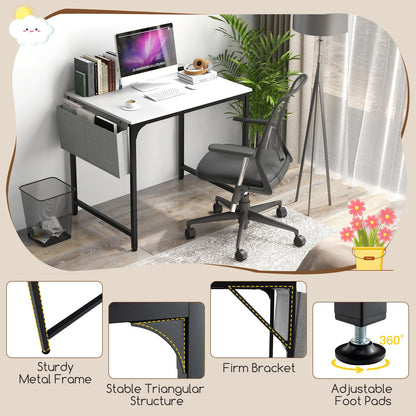 Tangkula Conference Table Set of 1/2/4/6, Modern Boardroom Desk with Storage Bag, Head phone Hook - JV11275US-CF