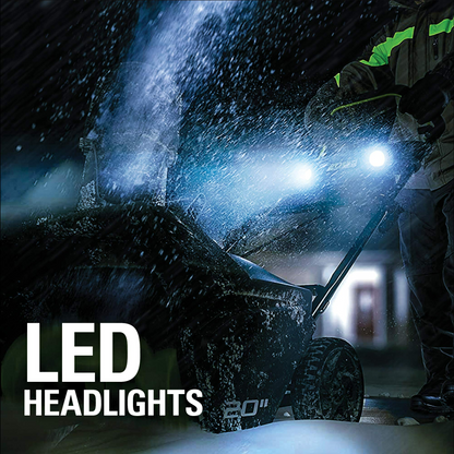 Greenworks 80V 20" Cordless Battery Single-Stage Snow Blower w/ 2.0Ah Battery & Charger - 2600402