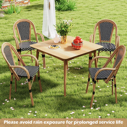 Tangkula Outdoor French Bistro Chairs Set of 2/4