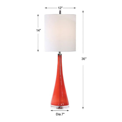 Uttermost Ariel Tapered Glass Buffet Lamp 29739-1 - 29739-1