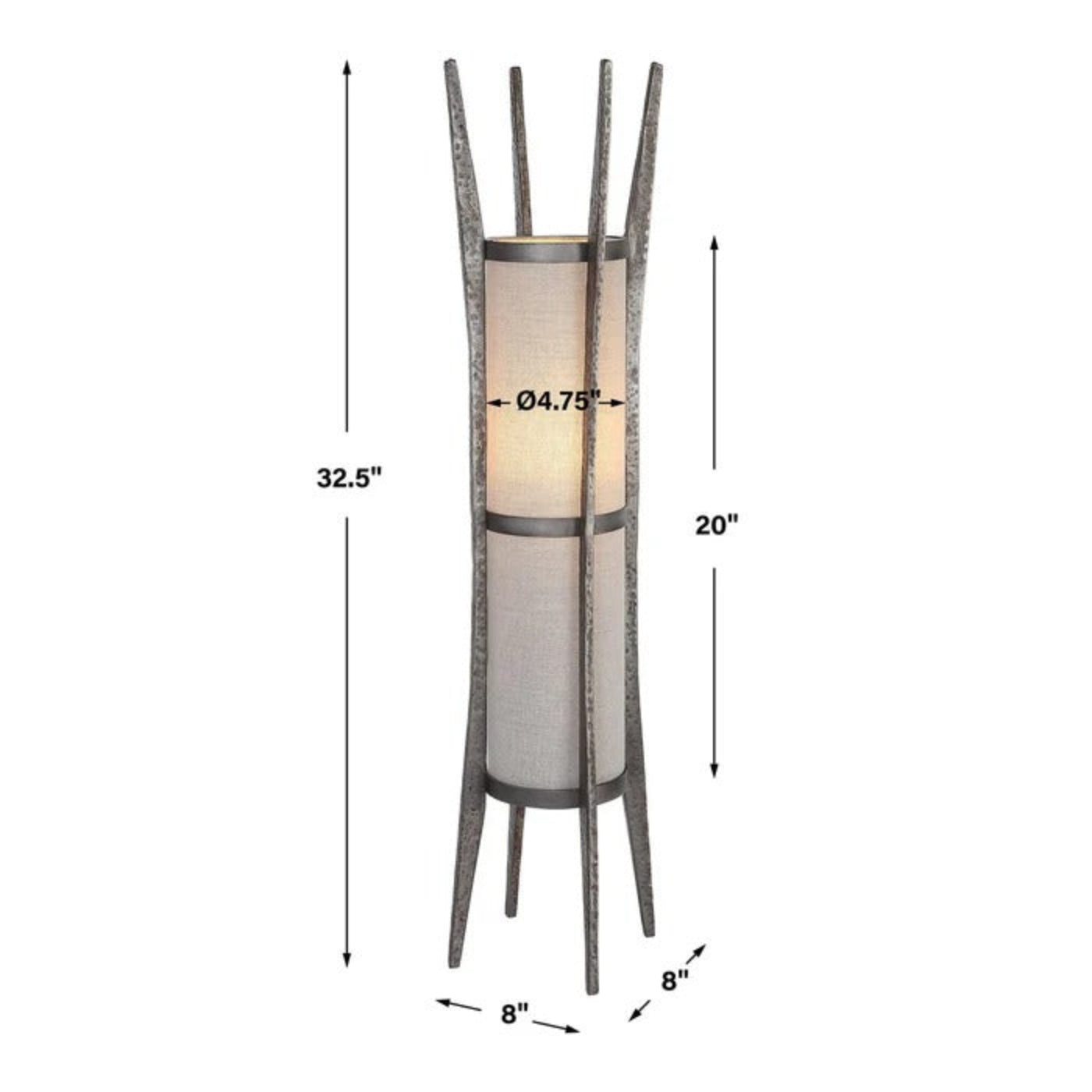 Uttermost Fortress Rustic Accent Lamp 30142-1 - 30142-1