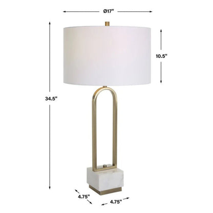 Uttermost Passage Brass Arch Table Lamp 30180-1 -  30180-1