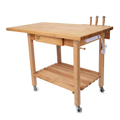 John Boos QCL Deluxe Culi Cart Boos Block Utility Table - QCL