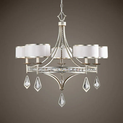 Uttermost Tamworth 5 Light Silver Champagne Chandelier 21268 - 21268