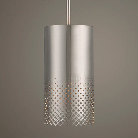 Uttermost Manheim 1 Light Nickel Cylinder Pendant 21568 - 21568