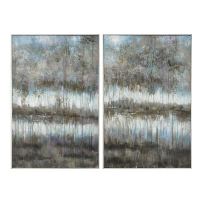 Uttermost Gray Reflections Landscape Art S/2 31411 - S/2 31411