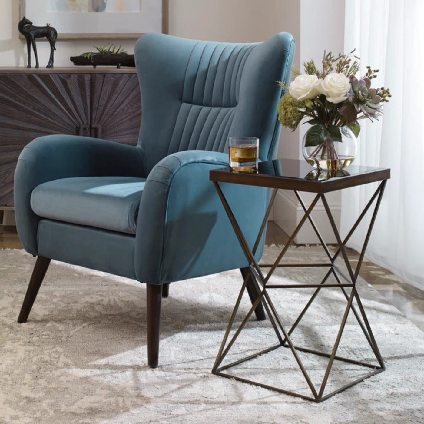 Uttermost Uberto Caged Frame Accent Table 24614 - 24614