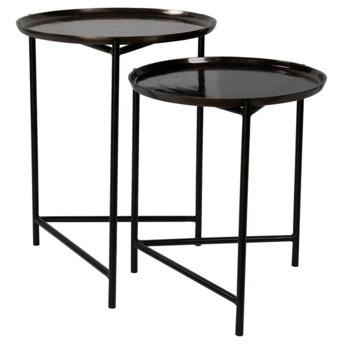 Uttermost Burnett Dark Nickel Nesting Tables, S/2 25151 -  S/2 25151