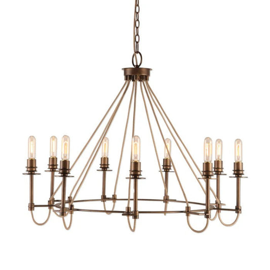 Uttermost Lyndhurst Industrial 9 Light Chandelier 21321 - 21321