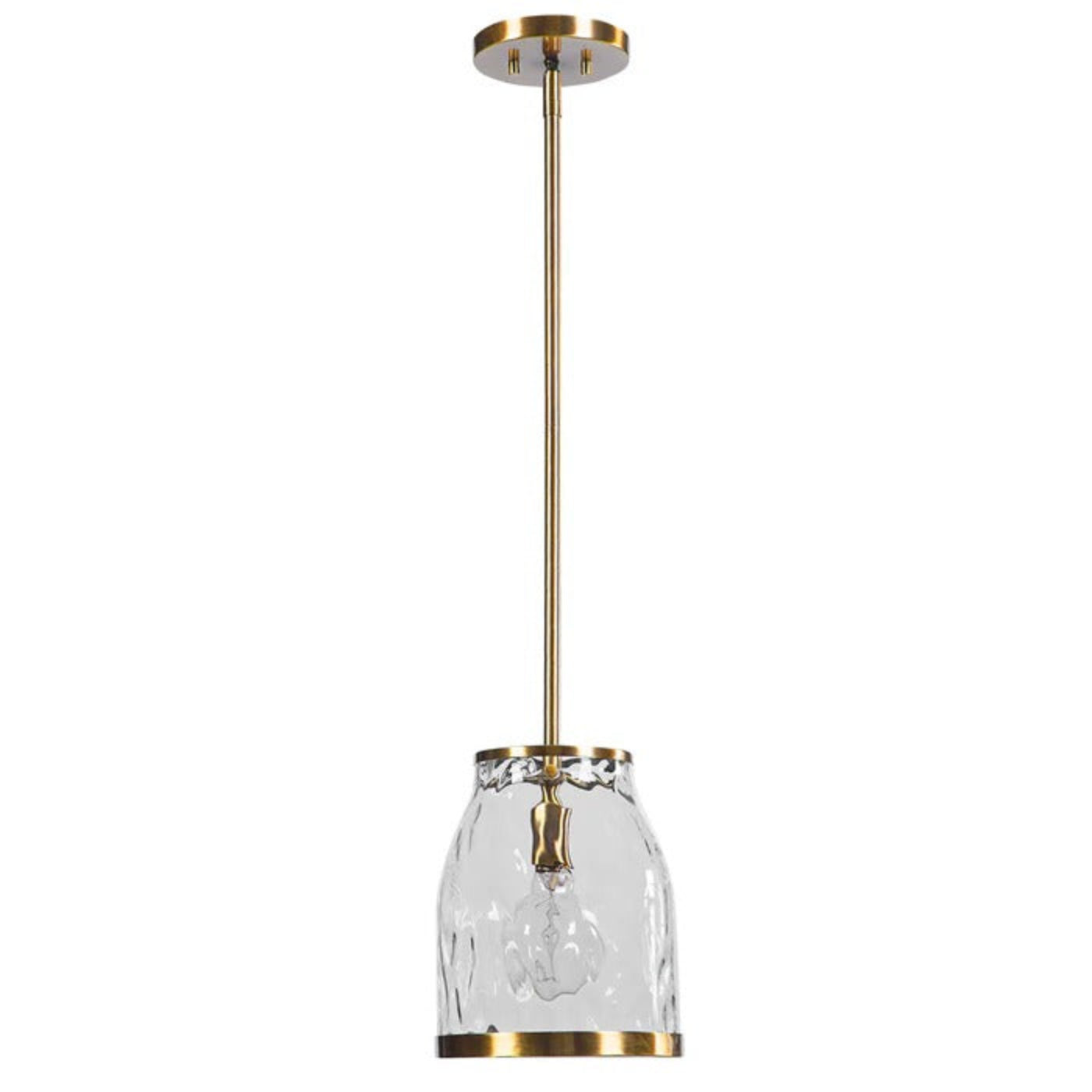 Uttermost Crossley 1 Light Glass Mini Pendant 22187 - 22187