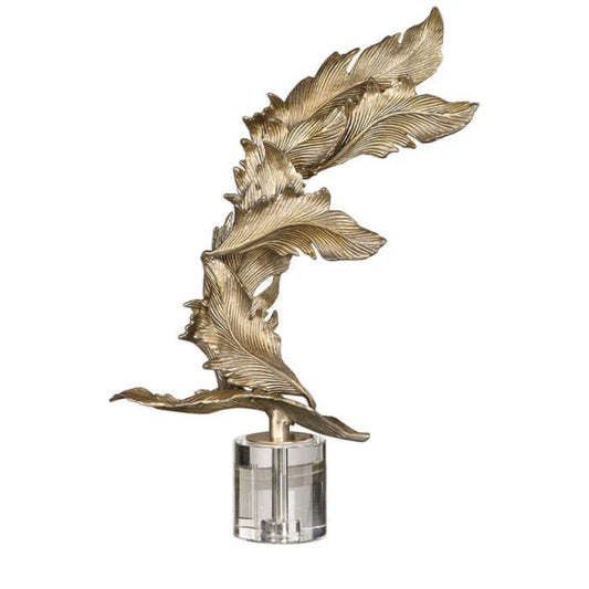 Uttermost Fall Leaves Champagne Sculpture 17513 - 17513