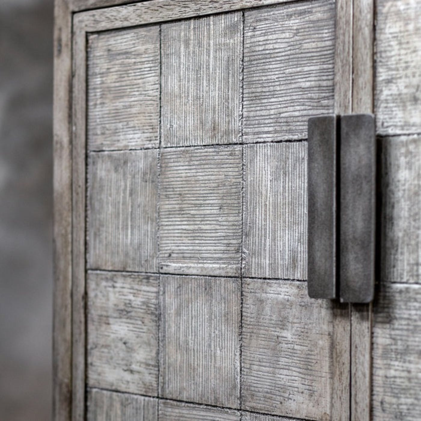 Uttermost Hamadi Distressed Gray 2 Door Cabinet 25444 - 25444