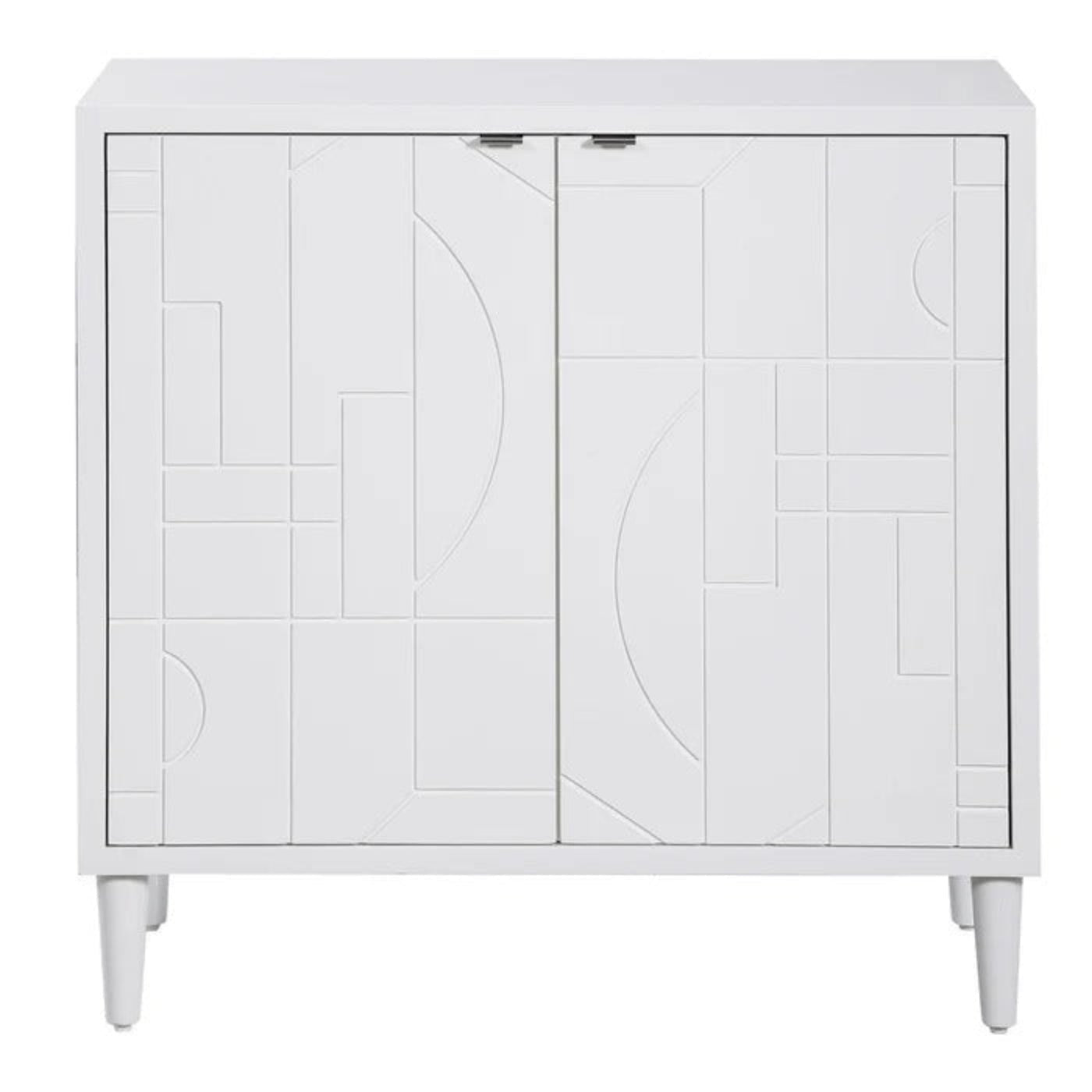 Uttermost Stockholm White 2 Door Cabinet 25105 -  25105