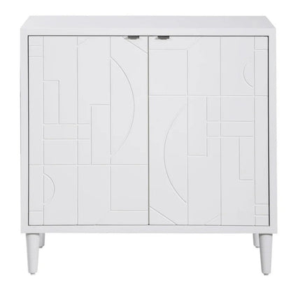 Uttermost Stockholm White 2 Door Cabinet 25105 -  25105