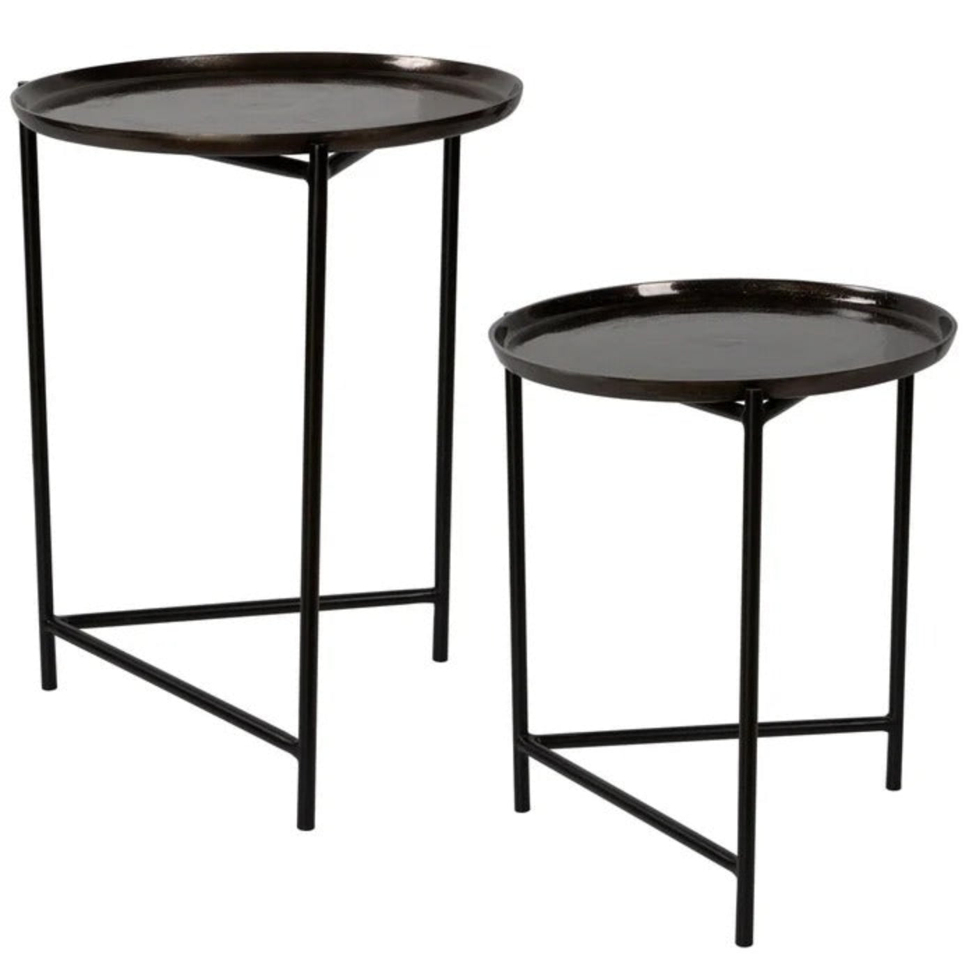 Uttermost Burnett Dark Nickel Nesting Tables, S/2 25151 -  S/2 25151