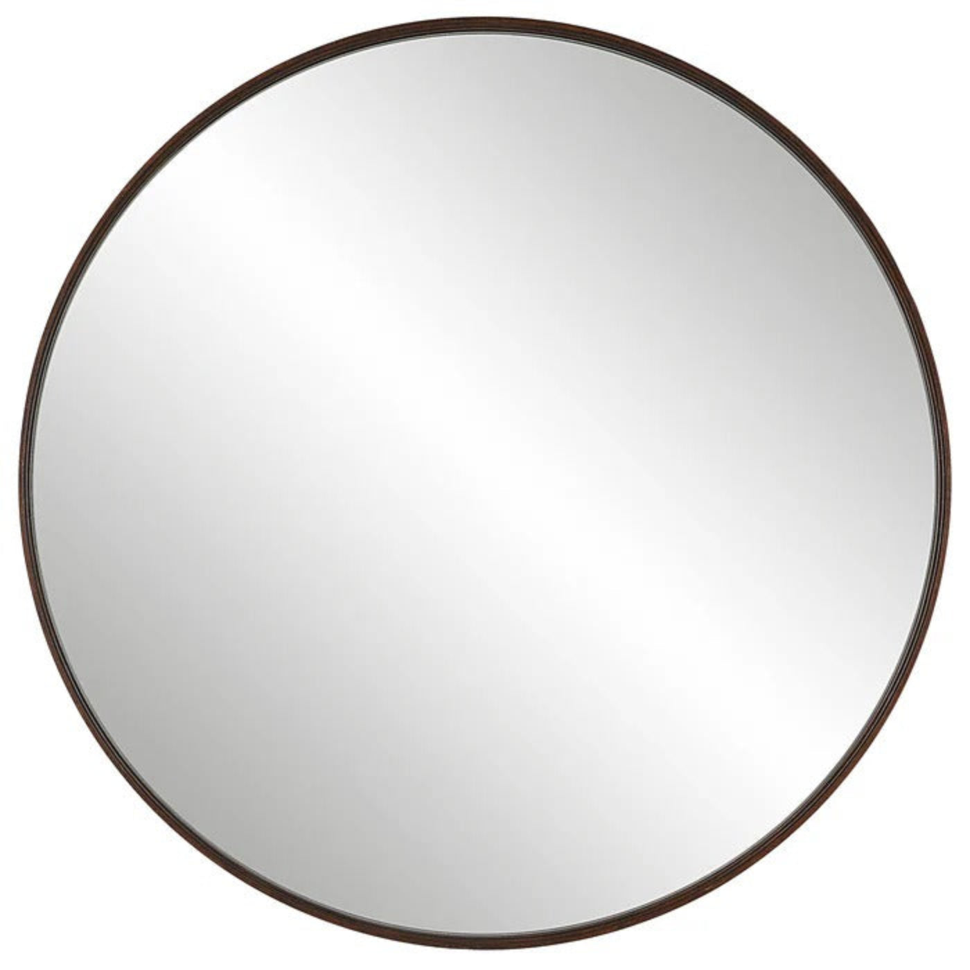 Uttermost Eden Mahogany Round Mirror 09869 - 09869