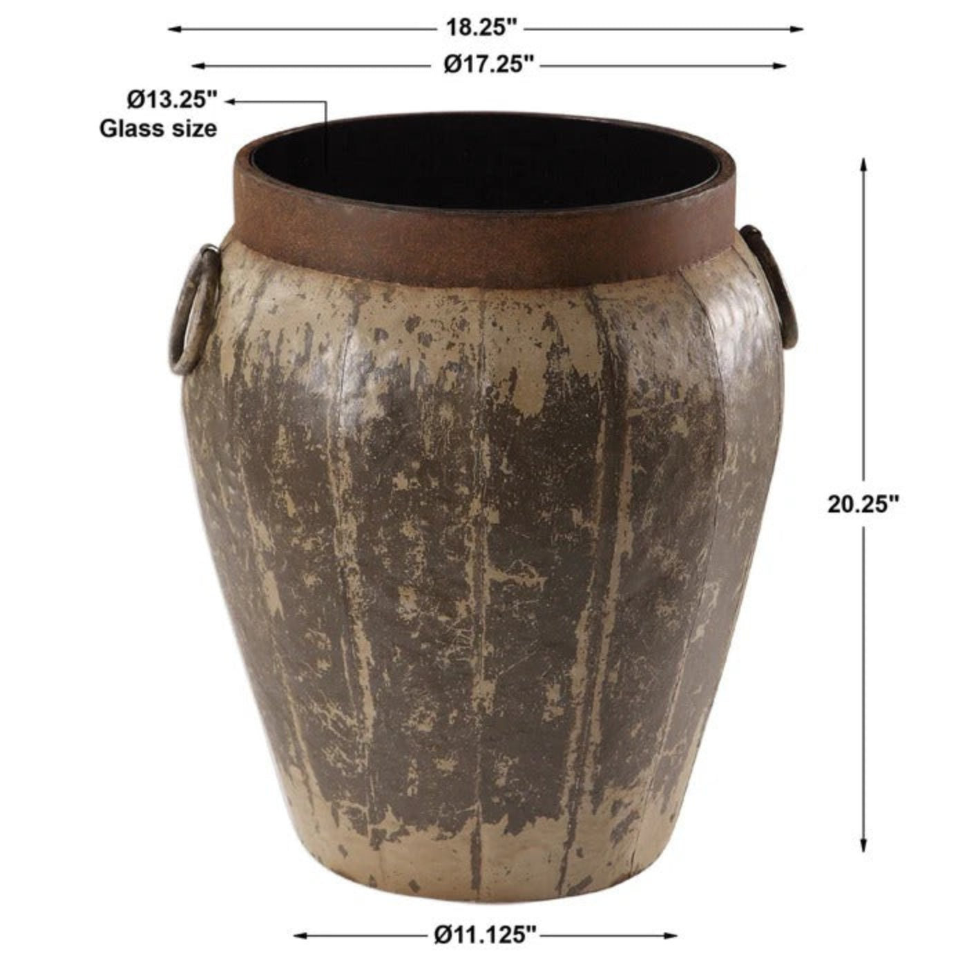 Uttermost Neith Metal Drum Accent Table 24860 - 24860