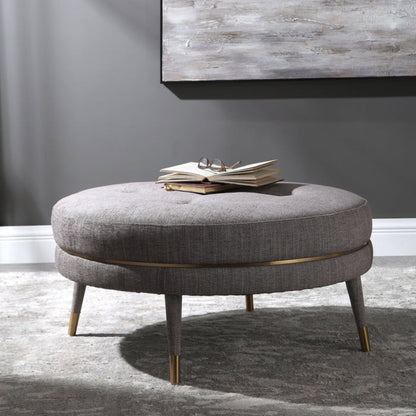 Uttermost Blake Modern Taupe Ottoman 23524 - 23524