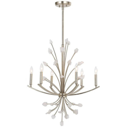 Uttermost Juliette 6 Light Silver Chandelier 21345 - 21345