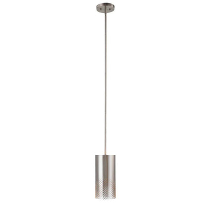 Uttermost Manheim 1 Light Nickel Cylinder Pendant 21568 - 21568