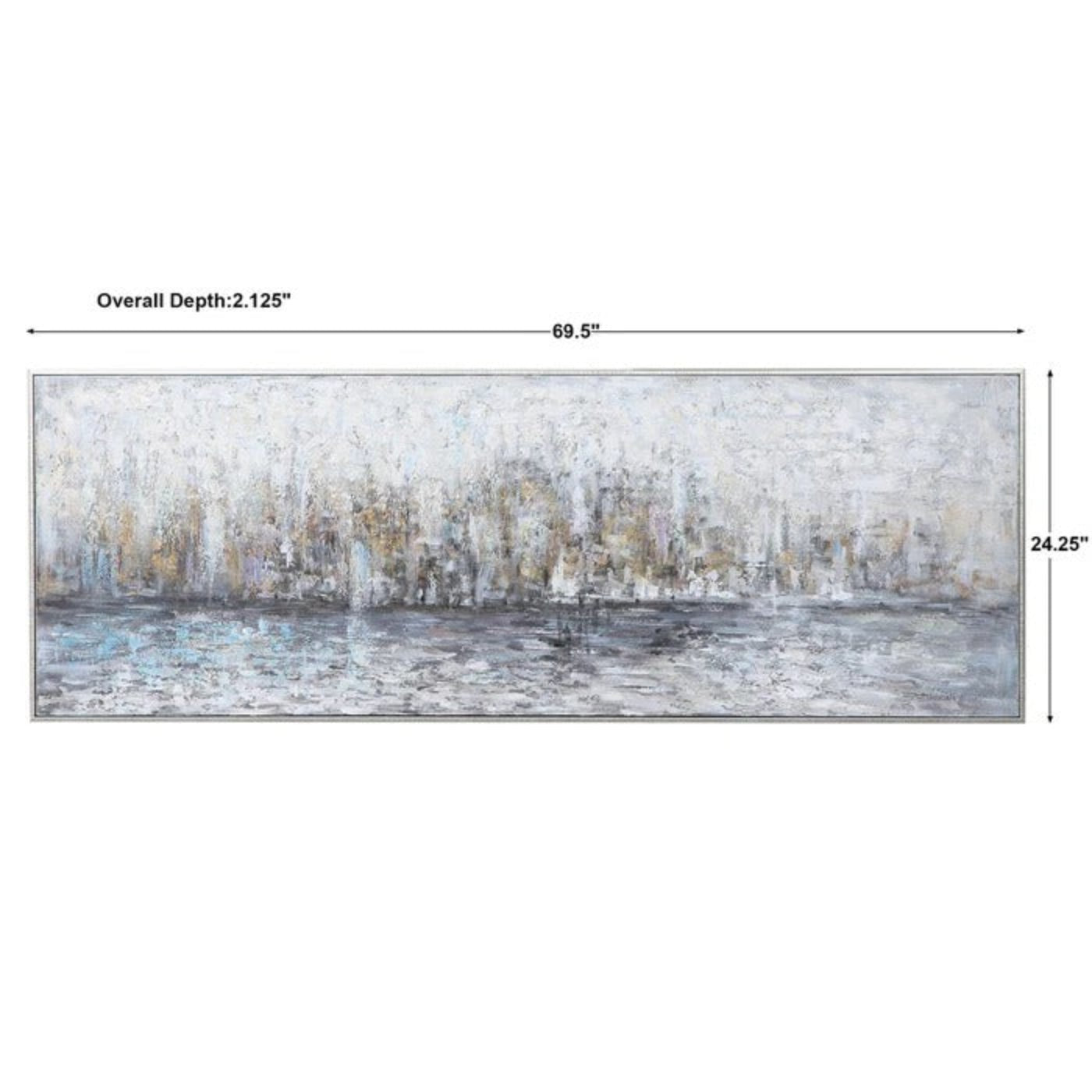 Uttermost City Reflection Hand Painted Canvas 31325 - 31325