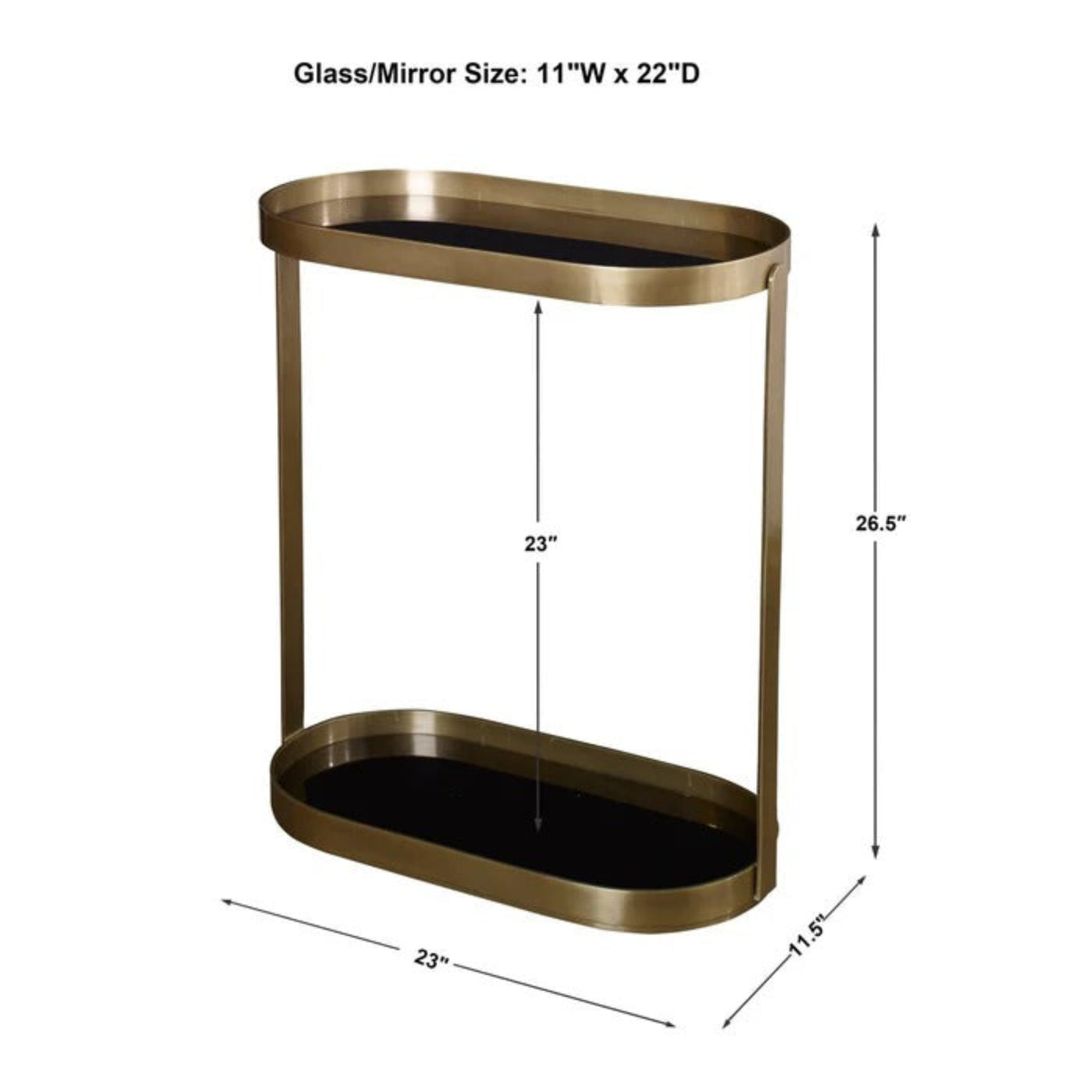 Uttermost Adia Antique Gold Accent Table 25081 - 25081