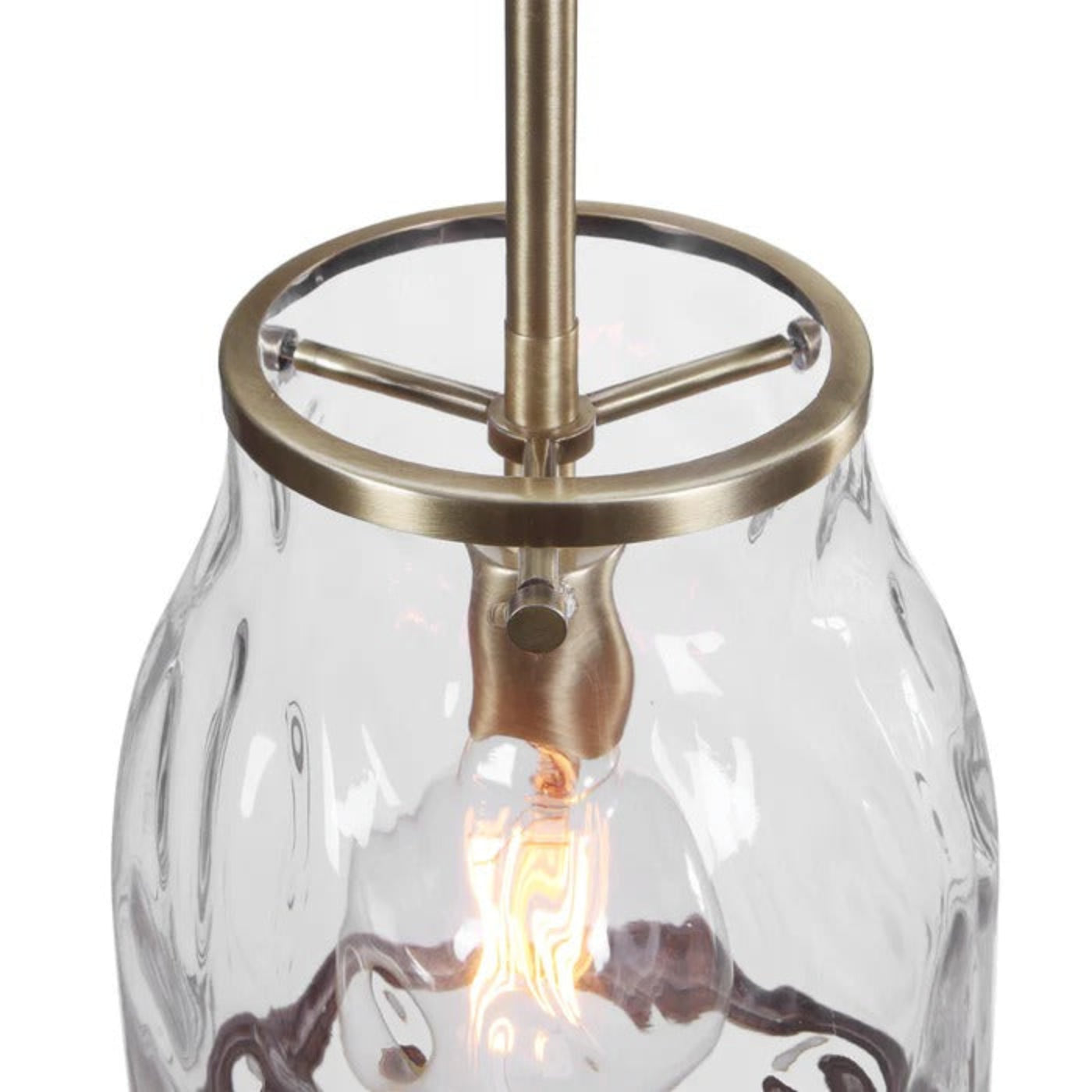Uttermost Crossley 1 Light Glass Mini Pendant 22187 - 22187