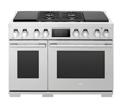 SIGNATURE KITCHEN SUITE SKSDR360SS 36-inch Dual-Fuel Pro Range with Steam-Combi Oven and Sous Vide - SKSDR360SS