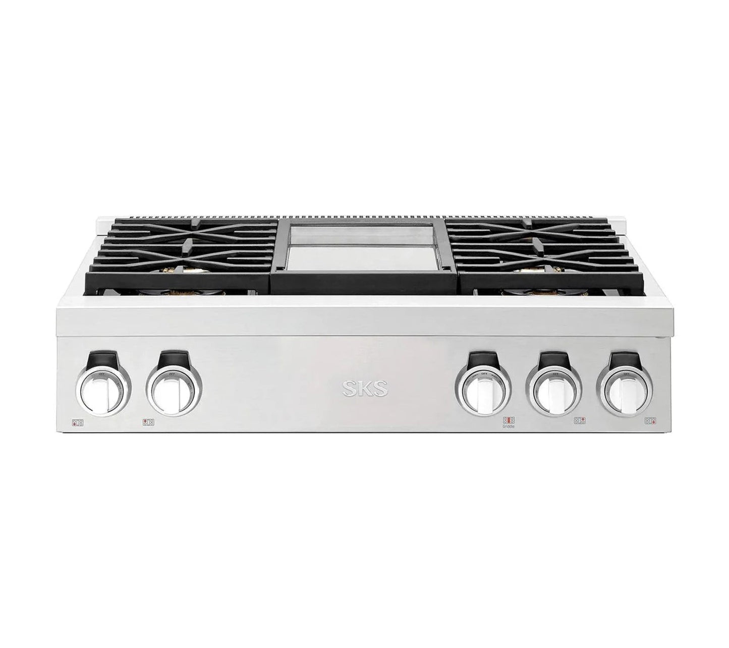 SIGNATURE KITCHEN SUITE SKSRT360GS 36-inch Gas Pro Rangetop 4 Burners and Griddle - SKSRT360GS