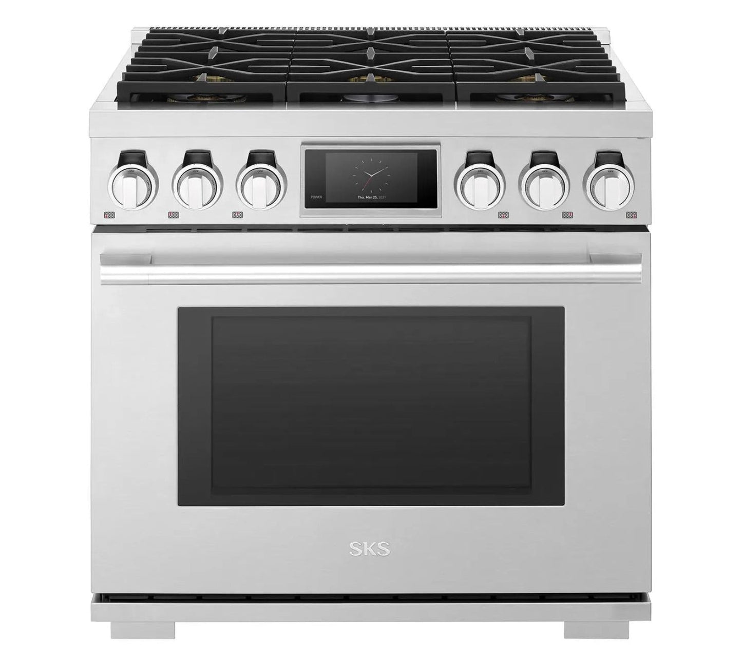 SIGNATURE KITCHEN SUITE SKSDR360S 36-inch Dual-Fuel Pro Range with Six Burners - SKSDR360S