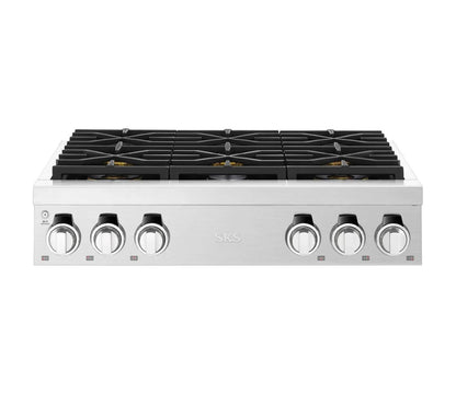 SIGNATURE KITCHEN SUITE SKSRT360S 36-inch Pro Rangetop with 6 Burners - SKSRT360S