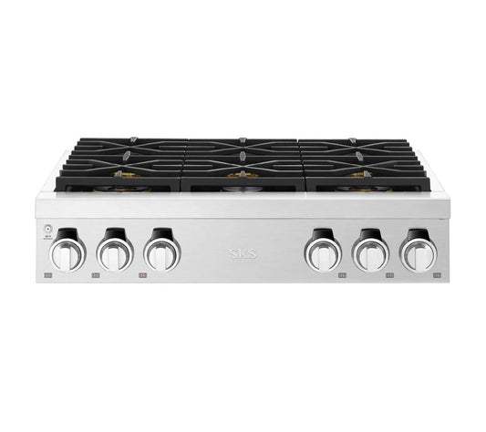 SIGNATURE KITCHEN SUITE SKSRT360S 36-inch Pro Rangetop with 6 Burners - SKSRT360S