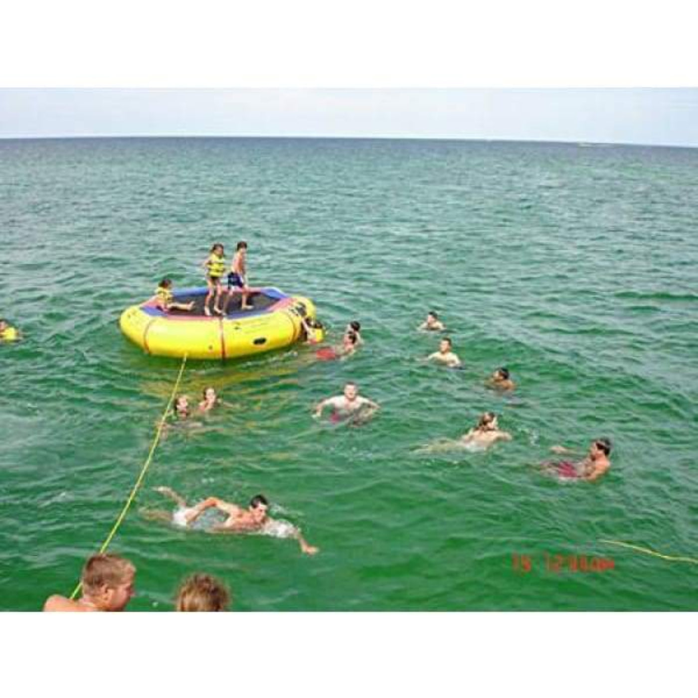 Island Hopper 13' Bounce N Splash Padded Water Bouncer - 13BNS-yellow