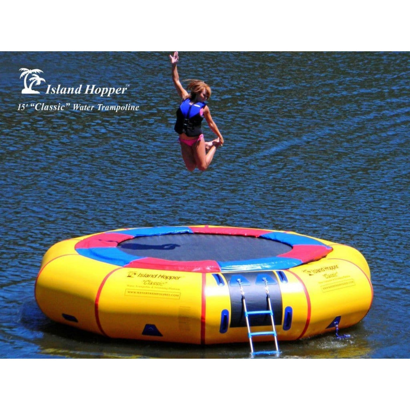 Island Hopper 15' Classic Water Trampoline - 15'PVCTUBE