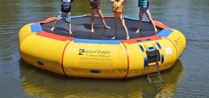 Island Hopper 17' Springless Water Bouncer "Bounce & Splash" - Recreational Grade - 17'BNS