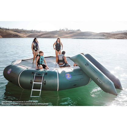 Island Hopper 17' Springless Water Bouncer "Bounce & Splash" - Recreational Grade - 17'BNS