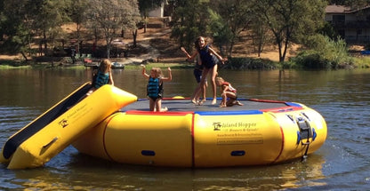 Island Hopper 17' Springless Water Bouncer "Bounce & Splash" - Recreational Grade - 17'BNS