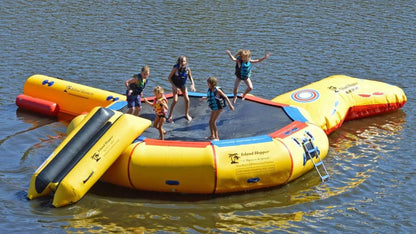 Island Hopper 17' Springless Water Bouncer "Bounce & Splash" - Recreational Grade - 17'BNS