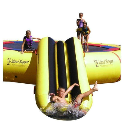 Island Hopper Bounce N Slide Water Attachment for Water Trampoline & Bouncer -- PVCSLIDE