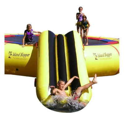 Island Hopper Bounce N Slide Water Attachment for Water Trampoline & Bouncer -- PVCSLIDE