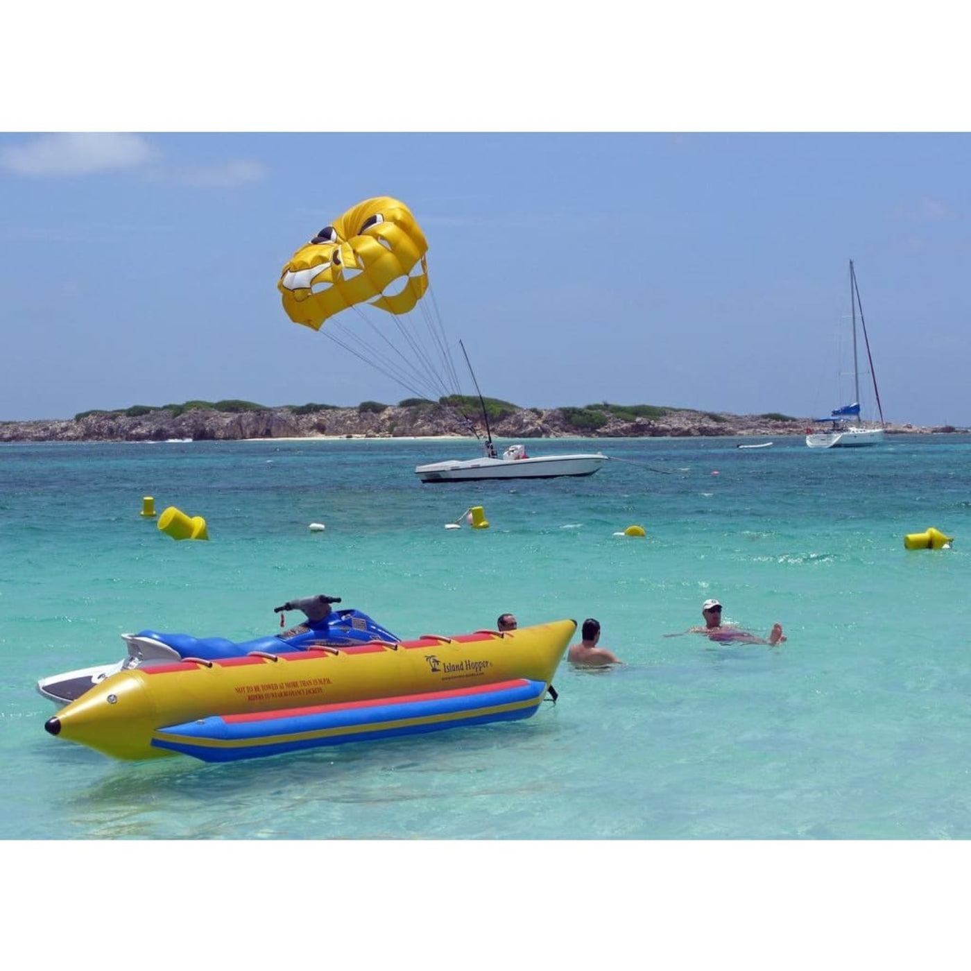 Island Hopper Elite Class Commercial Banana Boat 6 Passengers - PVC-6-INLINE