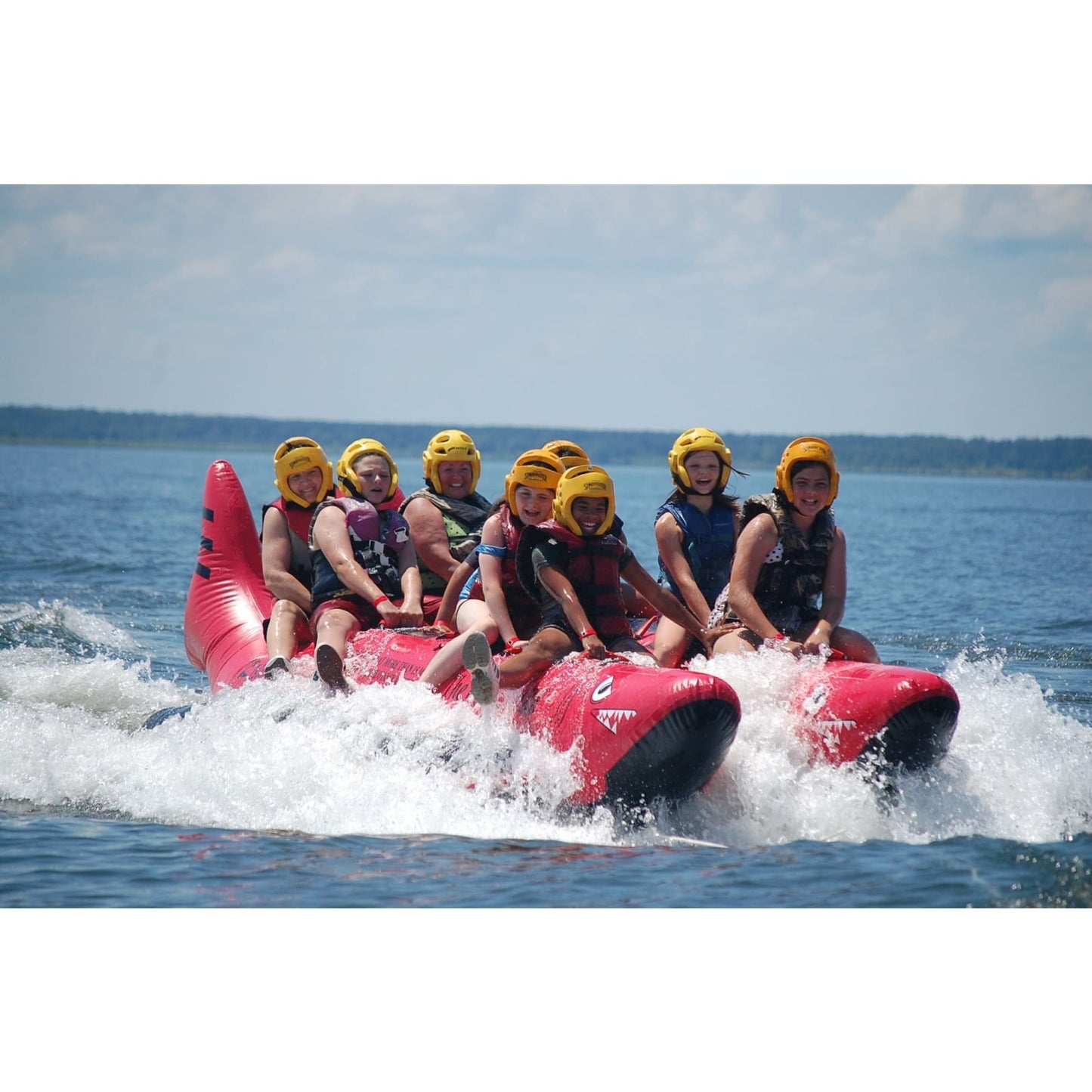 Island Hopper Elite Class Red Shark Banana Boat 10 Passenger - RSPVC-10