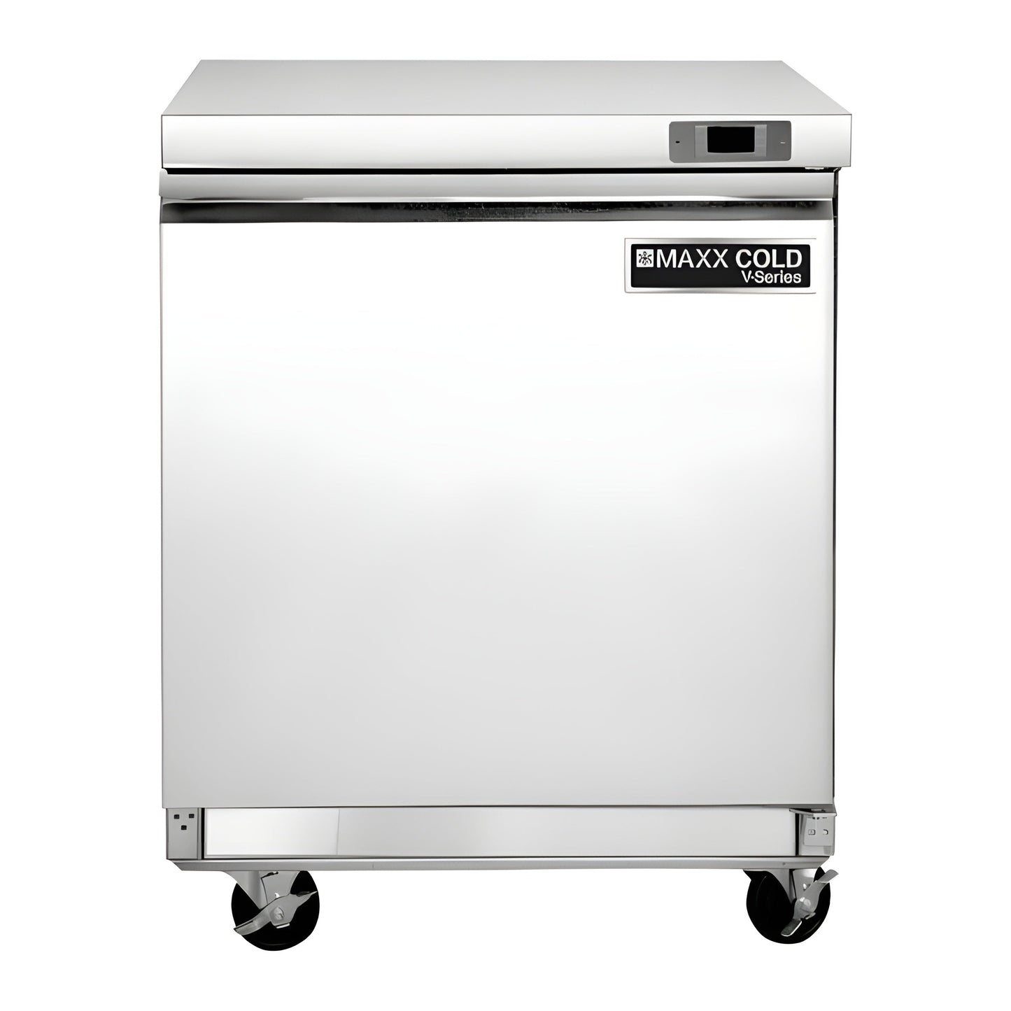 Maxx Cold V-Series 1 Door Undercounter Freezer, in Stainless Steel - MVF29UHC
