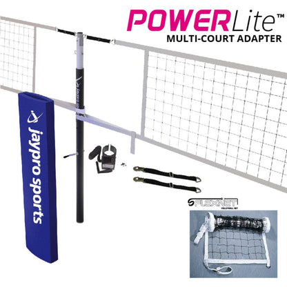 Jaypro PowerLite Volleyball Net Center Upright System - PVBC-650