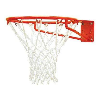 Jaypro Straight Post Basketball System (5-9/16" Pole with 6' Offset) 72"W x 42"H Perforated Steel Backboard - SPA6-PERF-DR